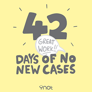 42 days of no new cases